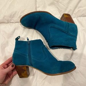 Dolce Vita Blue Ankle Booties, Size 7
